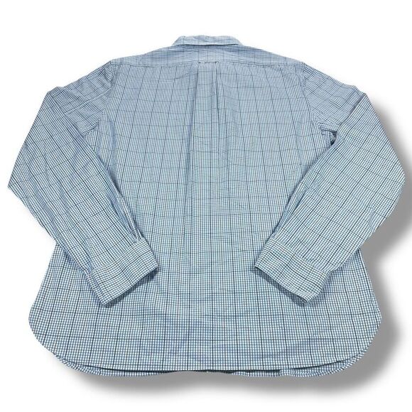 NWT Bloomingdales Button Down Shirt Mens Size Large L Slim Fit Stretch Blue - Picture 3 of 9